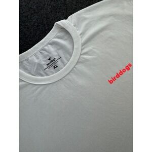 BirdDogs White Womens Size XL Graphics T Shirt Crew Neck Short Sleeve‎ Basic Tee